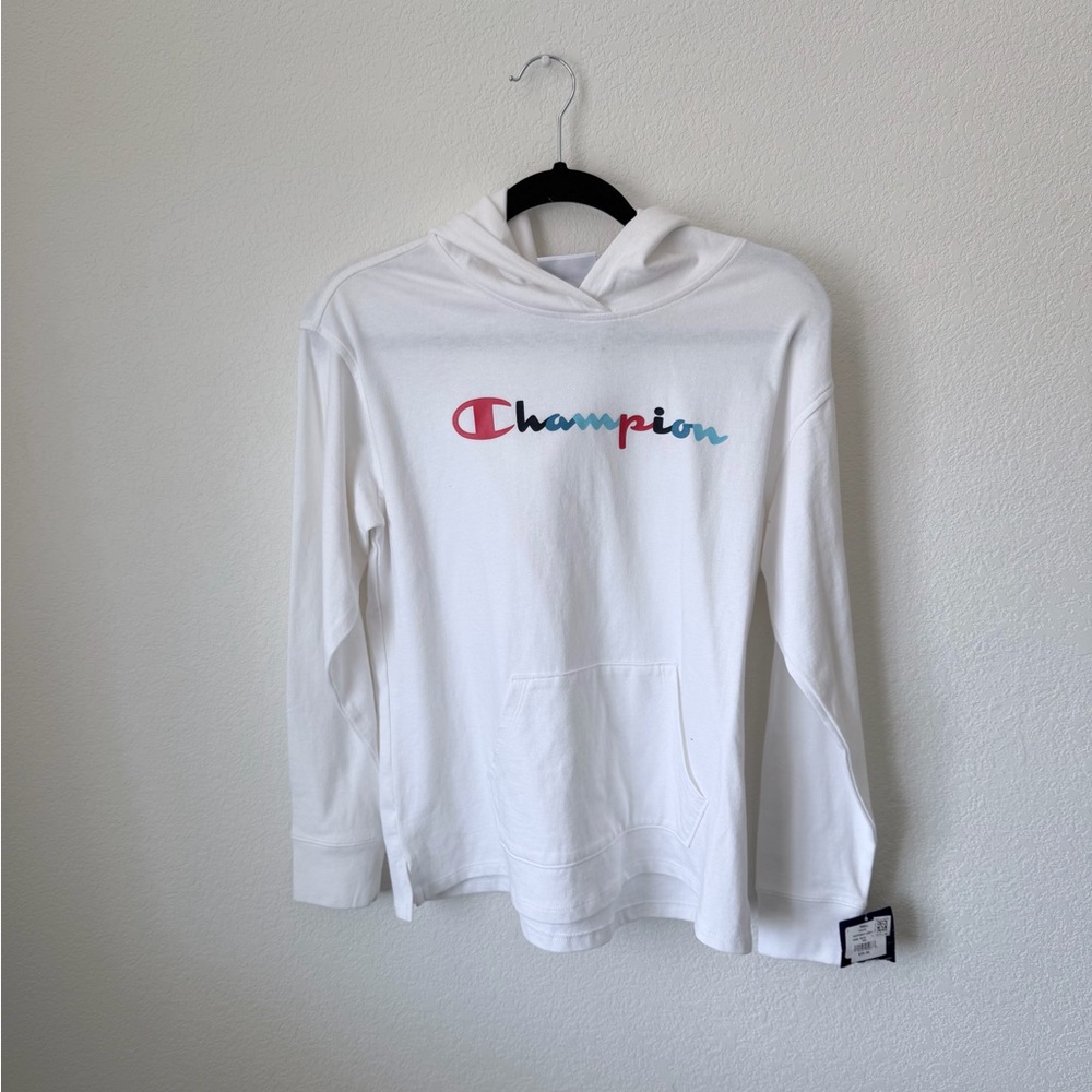 New Champion Woman White Hoodie Small